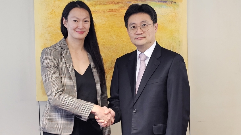 지난 15일 벨기에 브뤼셀에서 (오른쪽부터) 전영희 평화외교기획단장, 줄리 터너(Julie Turner) 미국 국무부 북한인권특사 가 '한미 북한인권 협의' 를 개최했다. (사진/외교부)